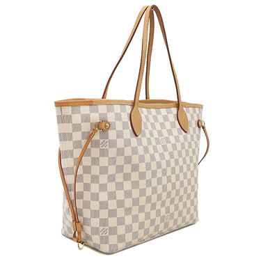 ルイヴィトン LOUIS VUITTON ネヴァーフル MM N51107 ダミエアズール ダミエアズールキャンバス トートバッグ ゴールド金具 ベージュ トート 旧型