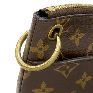 ルイヴィトン LOUIS VUITTON オデオン NM MM M45352 モノグラム×ノワール モノグラムキャンバス レザー ショルダーバッグ ゴールド金具 茶 黒 ショルダー