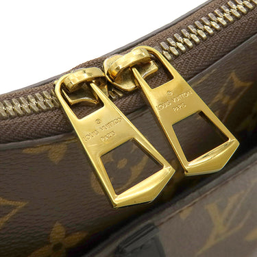 ルイヴィトン LOUIS VUITTON オデオン NM MM M45352 モノグラム×ノワール モノグラムキャンバス レザー ショルダーバッグ ゴールド金具 茶 黒 ショルダー