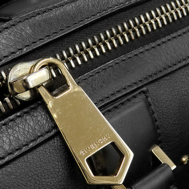 ジバンシイ GIVENCHY ルクレツィア ミニ ブラック レザー 2WAYバッグ ゴールド金具 黒 ミニボストン ショルダー