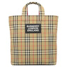 バーバリー BURBERRY ヴィンテージチェック トート 8017740 ベージュ×レッド キャンバス 2WAYバッグ チェック柄 ショルダー A4 大容量