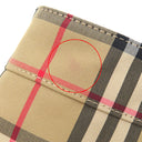 バーバリー BURBERRY ヴィンテージチェック トート 8017740 ベージュ×レッド キャンバス 2WAYバッグ チェック柄 ショルダー A4 大容量