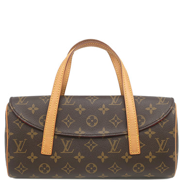 ルイヴィトン LOUIS VUITTON ソナチネ M51902 モノグラム モノグラムキャンバス ハンドバッグ ゴールド金具 茶 赤