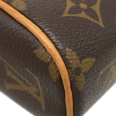 ルイヴィトン LOUIS VUITTON ソナチネ M51902 モノグラム モノグラムキャンバス ハンドバッグ ゴールド金具 茶 赤