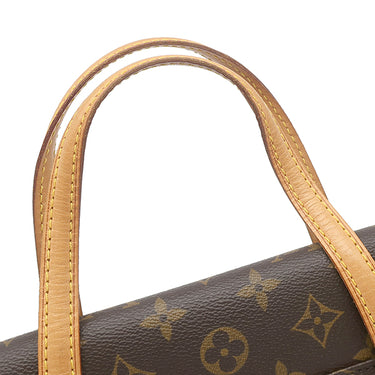 ルイヴィトン LOUIS VUITTON ソナチネ M51902 モノグラム モノグラムキャンバス ハンドバッグ ゴールド金具 茶 赤
