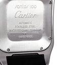 腕時計 カルティエ Cartier サントス100 XL クロノグラフ W20090X8 自動巻き メンズ ダイヤ スクエア ローマン スモールセコンド