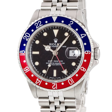 腕時計 ロレックス ROLEX GMTマスター I 16700 N番 自動巻き メンズ N番 ペプシ 青 赤 黒 ベンツ針 ジュビリーブレス ヴィンテージ