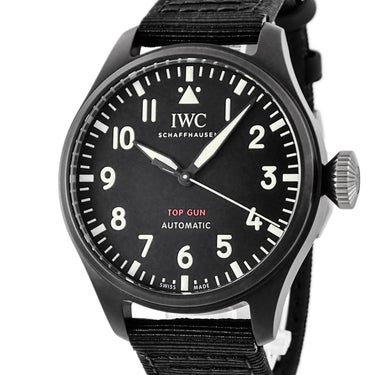 腕時計 IWC IWC ビッグ パイロット ウォッチ 43 トップガン IW329801 自動巻き メンズ 新品同様 ブラック 黒 アラビア