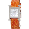 腕時計 エルメス HERMES Hウォッチ PM HH1.210 クオーツ レディース 純正ダイヤ ホワイト シェル H型 スクエア 2針