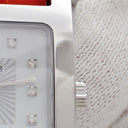 腕時計 エルメス HERMES Hウォッチ PM HH1.210 クオーツ レディース 純正ダイヤ ホワイト シェル H型 スクエア 2針