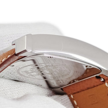 腕時計 エルメス HERMES Hウォッチ TGM HH1.810 036831WW00 クオーツ メンズ ホワイト スクエア H型 アラビア