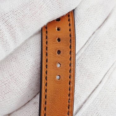 腕時計 エルメス HERMES Hウォッチ PM HH1.202 HH1.202.142/VB892 クオーツ レディース ホワイト H型 スクエア ドゥブルトゥール