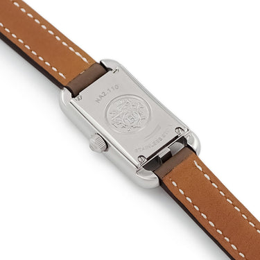 腕時計 エルメス HERMES ナンタケット PM NA2.110 クオーツ レディース シルバー アラビア 角型 ドゥブルトゥール
