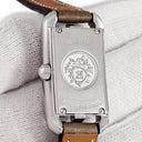 腕時計 エルメス HERMES ナンタケット PM NA2.110 クオーツ レディース シルバー アラビア 角型 ドゥブルトゥール