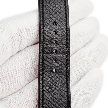 腕時計 エルメス HERMES Hウォッチ MM HH1.501 クオーツ メンズ レディース ホワイト 白 GP 金 メッキ H型 アラビア スクエア