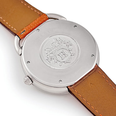 腕時計 エルメス HERMES アルソー AR4.810 自動巻き メンズ 青針 デイト アラビア ラウンド