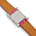 腕時計 エルメス HERMES Hウォッチ PM HH1.210 クオーツ レディース 純正ダイヤ ホワイト シェル スクエア 2針 H型