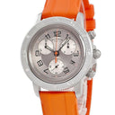 腕時計 エルメス HERMES クリッパー ダイバー クロノグラフ CP2.410 クオーツ メンズ スモールセコンド デイト アラビア