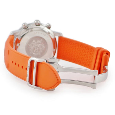腕時計 エルメス HERMES クリッパー ダイバー クロノグラフ CP2.410 クオーツ メンズ スモールセコンド デイト アラビア