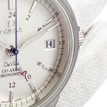 腕時計 オメガ OMEGA デ ヴィル コーアクシャル GMT 4862.31.32 自動巻き メンズ ブラック バー デイト クロノメーター