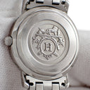 腕時計 エルメス HERMES クリッパー CL4.210 CL4.210.230/3758 クオーツ レディース グレー デイト アラビア サンレイ ラウンド