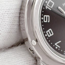 腕時計 エルメス HERMES クリッパー CL4.210 CL4.210.230/3758 クオーツ レディース グレー デイト アラビア ラウンド サンレイ