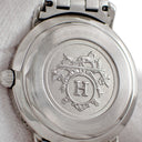 腕時計 エルメス HERMES クリッパー CL4.210 CL4.210.230/3758 クオーツ レディース グレー デイト アラビア ラウンド サンレイ