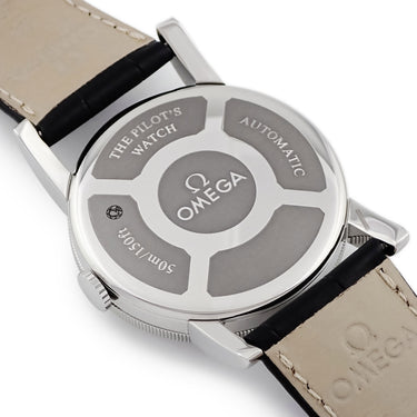 腕時計 オメガ OMEGA パイロットウォッチ 516.13.41.10.05.001 自動巻き メンズ シェル ローマン 回転ベゼル GMT スモールセコンド