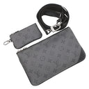 ルイヴィトン LOUIS VUITTON トリオ メッセンジャー M69443 モノグラムエクリプス モノグラムエクリプス モノグラムエクリプスリバースキャンバス ショルダーバッグ シルバー金具 黒 グレー