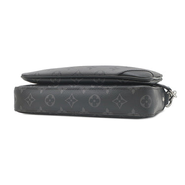 ルイヴィトン LOUIS VUITTON トリオ メッセンジャー M69443 モノグラムエクリプス モノグラムエクリプス モノグラムエクリプスリバースキャンバス ショルダーバッグ シルバー金具 黒 グレー