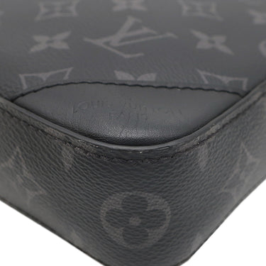 ルイヴィトン LOUIS VUITTON トリオ メッセンジャー M69443 モノグラムエクリプス モノグラムエクリプス モノグラムエクリプスリバースキャンバス ショルダーバッグ シルバー金具 黒 グレー