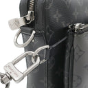 ルイヴィトン LOUIS VUITTON トリオ メッセンジャー M69443 モノグラムエクリプス モノグラムエクリプス モノグラムエクリプスリバースキャンバス ショルダーバッグ シルバー金具 黒 グレー