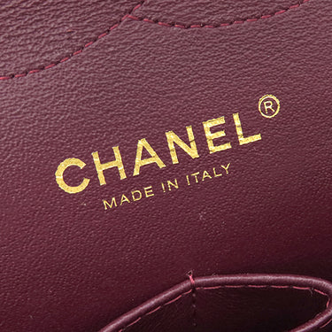 シャネル CHANEL マトラッセ チェーンショルダー A58600 ブラック×ボルドー ラムスキン ショルダーバッグ ゴールド金具 ダブルフラップ