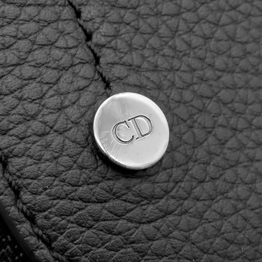 クリスチャン・ディオール Christian Dior サドル メッセンジャー 1ADPO325YKY_H03E ブラック ファブリック カーフ ショルダーバッグ シルバー金具 オブリーク ジャガード