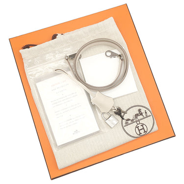 エルメス HERMES ケリー25 外縫い クレ ヴォーエプソン 2WAYバッグ シルバー金具 オフホワイト