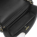 シャネル CHANEL ミニ マトラッセ 20 A69900 ブラック ラムスキン ショルダーバッグ ゴールド金具 黒