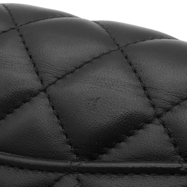 シャネル CHANEL ミニ マトラッセ 20 A69900 ブラック ラムスキン ショルダーバッグ ゴールド金具 黒
