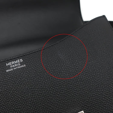 エルメス HERMES コンスタンス 24 ミロワール ブラック ヴォーエプソン ショルダーバッグ シルバー金具 黒 2025年製