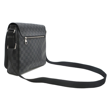 ルイヴィトン LOUIS VUITTON ディストリクト MM N41272 ダミエグラフィット ダミエグラフィットキャンバス ショルダーバッグ シルバー金具