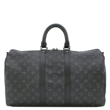 ルイヴィトン LOUIS VUITTON キーポル バンドリエール 45 M40569 モノグラムエクリプス モノグラムエクリプス ボストンバッグ シルバー金具 イニシャル入り