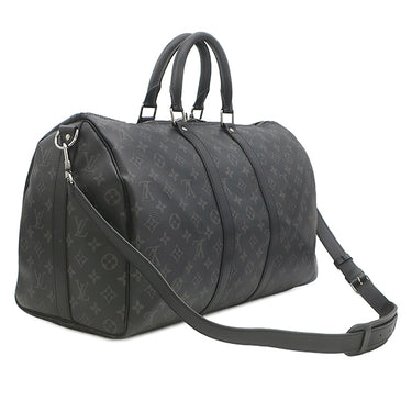ルイヴィトン LOUIS VUITTON キーポル バンドリエール 45 M40569 モノグラムエクリプス モノグラムエクリプス ボストンバッグ シルバー金具 イニシャル入り