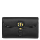 クリスチャン・ディオール Christian Dior ボビー イーストウエスト ショルダー ブラック レザー チェーンウォレット ゴールド金具 クラッチ ウォレットバッグ