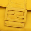 フェンディ FENDI バゲット メッセンジャーバッグ ミディアム 7VA537 イエロー ナイロン ショルダーバッグ マットイエロー金具