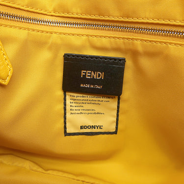 フェンディ FENDI バゲット メッセンジャーバッグ ミディアム 7VA537 イエロー ナイロン ショルダーバッグ マットイエロー金具