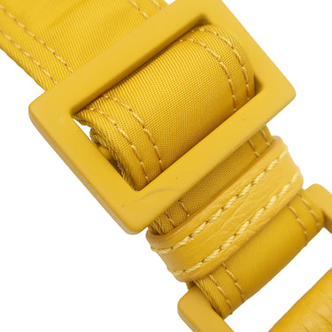 フェンディ FENDI バゲット メッセンジャーバッグ ミディアム 7VA537 イエロー ナイロン ショルダーバッグ マットイエロー金具