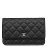 シャネル CHANEL マトラッセ チェーンウォレット A33814 ブラック キャビアスキン チェーンウォレット ゴールド金具 黒 ショルダー