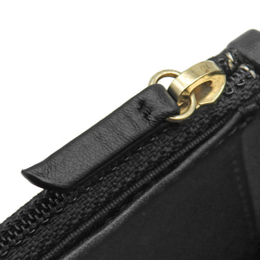 シャネル CHANEL ボーイシャネル ブラック キャビアスキン チェーンウォレット マットゴールド金具 黒 チェーンショルダー
