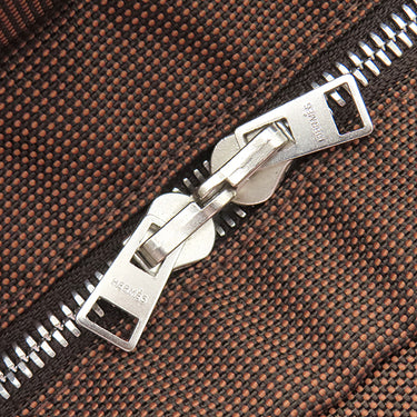 エルメス HERMES エールライントート MM ブラウン キャンバス トートバッグ シルバー金具 鍵・カデナ欠品