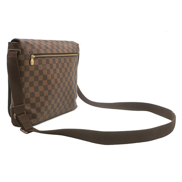ルイヴィトン LOUIS VUITTON ブルックリンMM N51211 ダミエ ダミエキャンバス ショルダーバッグ シルバー金具 茶