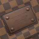 ルイヴィトン LOUIS VUITTON ブルックリンMM N51211 ダミエ ダミエキャンバス ショルダーバッグ シルバー金具 茶